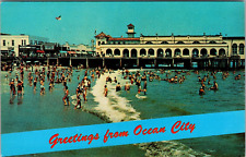 Postcard  Greetings From Ocean City Finest Resort On Jersey Coast [dc] picture