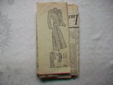 Vtg Anne Adams 1940s Suit w/ skirt & pants Sewing Pattern sz 20 bust 38 complete picture