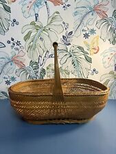 Bamboo Hand Woven Basket 16”x10” picture