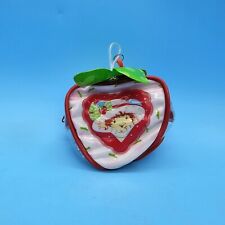 VTG Strawberry Shortcake Berry Cool Heart shaped w/Leaves Zipper Change Purse picture