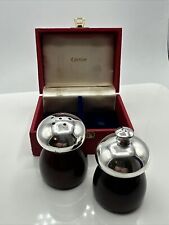 Vintage 1970s Salt Shake and Pepper Grinder Mill by Cartier #487 picture