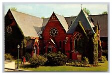 Ithaca NY New York Cornell University Sage Chapel Chrome Postcard Posted 1971 picture