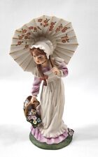 Sandra Kuck 'Day Dreaming' Figurine Woman With Umbrella Carrying Kittens picture