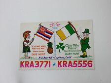 Vintage CB Radio QSL Postcard Card - KRA3771 KRA5556 - Capitola, CA picture