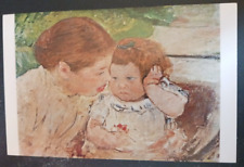 vtg postcard Mary Cassatt Susan Comforting Baby Columbus Gallery unposted art picture