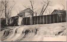 Vintage TINTON FALLS, New Jersey Postcard Falls View / 1908 Red Bank Cancel picture