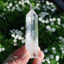 3~4 inch Natural Clear Quartz Wand Tower Single Point Obelisk Crystal Decoration picture
