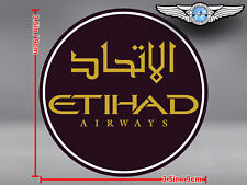 ETIHAD AIRWAYS ROUND LOGO DECAL / STICKER picture