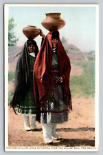 Fred Harvey Santa Clara Girls Returning From Village Well New Mexico Unposted PC picture