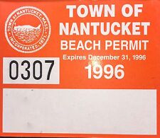 Vintage Nantucket Beach Permit Sticker picture