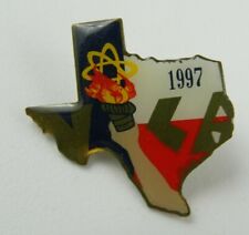 Vintage VICA Texas Pin 1997 Olympic Torch Hat Lapel picture