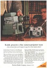 1956 Kodak Signet 35 Camera Slide Projector Vintage Original Magazine Print Ad picture