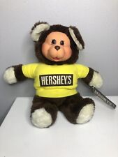 Vintage 1982 Hershey's Chocolate Teddy Bear Plush Rubber Face IDEAL Toy Corp NWT picture
