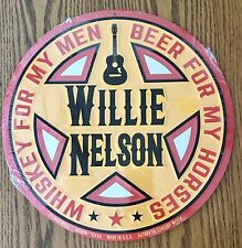 WILLIE NELSON -  Whiskey For My Men Beer For My Horses - Metal / Tin Sign picture