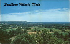 Buncombe Illinois on Route 37 aerial countryside view unused vintage postcard picture
