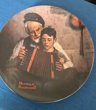 Edwin Knowles ,  Norman Rockwell plate THE MUSIC MAKER  picture