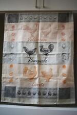 Sur La table Kitchen Towel Roosters Chickens 23
