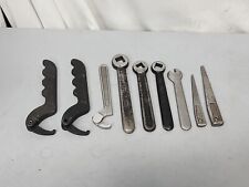 MISC LOT OF ADJUSTABLE SPANNER WRENCHES AND LATHE WRENCHES, WILLIAMS, ARMSTRONG picture