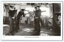 c1910's A 12 Pounder In The Battery British Navy Unposted Antique Postcard picture