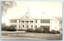 Postcard High School, Thomaston Maine RPPC A143 picture