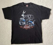 VTG 2006 Harley-Davidson Looney Tunes Bugs Bunny Taz Sam T-Shirt Stratman Large picture
