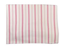 VINTAGE CANNON MONTICELLO FULL SHEET SET 70'S MOD STRIPE COLORS PINK AND WHITE picture
