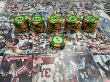 53 Paulson Classics Top Hat $25 Poker Chips Used Good Condition picture