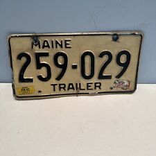 1982 Main trailer tag license plate with paperwork picture