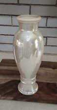 Vintage Glazed Stoneware Art Pottery Vase Beige 12