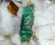265 GM Terminated Natural Green EMERALD Crystal On Matrix Specimen @Pakistan picture