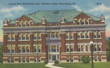 Science Hall Bloomsburg State Teachers College Penn. Vintage Linen Post Card picture