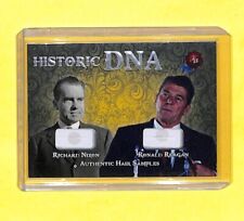 2022 Historic Autographs Richard Nixon Ronald Reagan DNA Hair Relic Card 74/220 picture