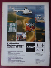2/1982 PUB MBB BO 105 POLICE EMS OFFSHORE NORTH SCOTTISH HELICOPTER FRENCH AD picture
