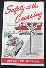 Vintage Amtrak Safety at the Crossing Driver Education Booklet Brochure picture