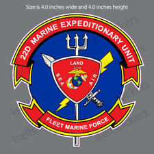 MA-3028 22nd Marine Expeditionary Unit Fleet Force Bumper Sticker Window Decal picture