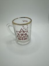 VTG Souvenir espresso Glass With Handle Expo 67 Montreal Canada 1867 To 1967 picture