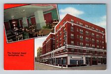 Springfield MO-Missouri, The Colonial Hotel, Advertising, Vintage Postcard picture