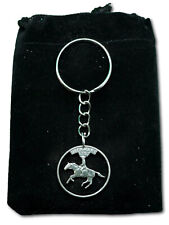 1999 Delaware State Quarter American Cut Coin Keychain Jewelry picture