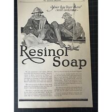 Vintage 1918 Resinol Soap WWI Print Ad picture