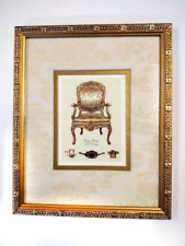 Small 9x12 Vintage Ornate Custom Framed, Perfect for Fun Decor, Hanger on Back picture