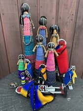 African Ndebele Traditional Beaded Ceremonial Doll Lot - 13 Piece picture