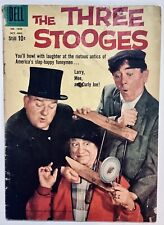 THE THREE STOOGES Dell Four Color #1043 (#1), GREAT PHOTO COVER, KEY, 1959 picture