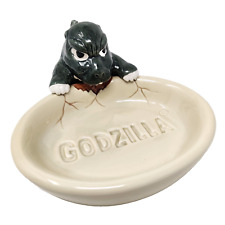 Rare Vintage Godzilla Ceramic Soap Trinket Dish Tray 1994 TOHO EIGA Japan Lizard picture