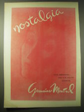 1948 Germaine Monteil Nostalgia Perfume Ad - Nostalgia picture