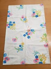 VTG 70s Pacific Muslin Multicolor Floral Standard Pillowcase 50/50 USA Cottage picture