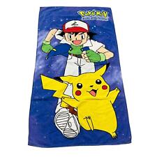 VTG 1999 Nintendo Pokemon Gotta Catch Em All Beach Towel Ash and Pikachu  picture
