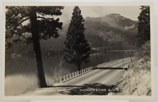 Real Photo Scenic View Donner Lake Highway California Postcard picture