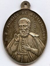 France Religious Fourier de Mattaincourt Consacree 1853 Silver Medal 41x30mm 11g picture