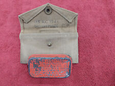 WW2 US Army first aid packet, Carlisle Model, still sealed with canvas pouch picture