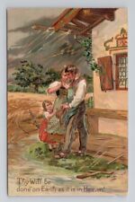 Religion Lord's Prayer Thy Will Be Done No 7070 Postcard $B picture